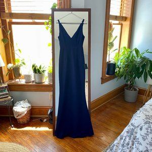 Lulu's Melora Navy Blue Sleeveless Maxi Dress